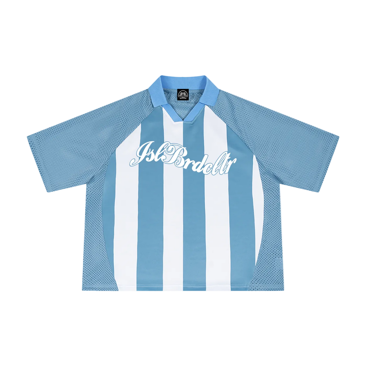 Islands Breed Culture Striped Mesh Soccer Jersey