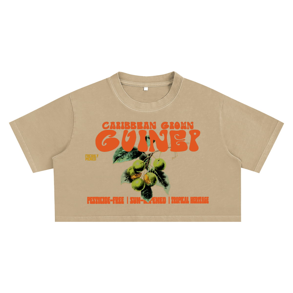 Islands Breed Culture Crop Top,Guinep Snow Washed Top,Caribbean Inspired Streetwear,Women’s Summer Crop Tee,100% Cotton Crop Top,Casual Streetwear Shirt,Urban Caribbean Fashion,Short Sleeve Crop Tee,Washed Streetwear Top,Women’s Festival Crop Top