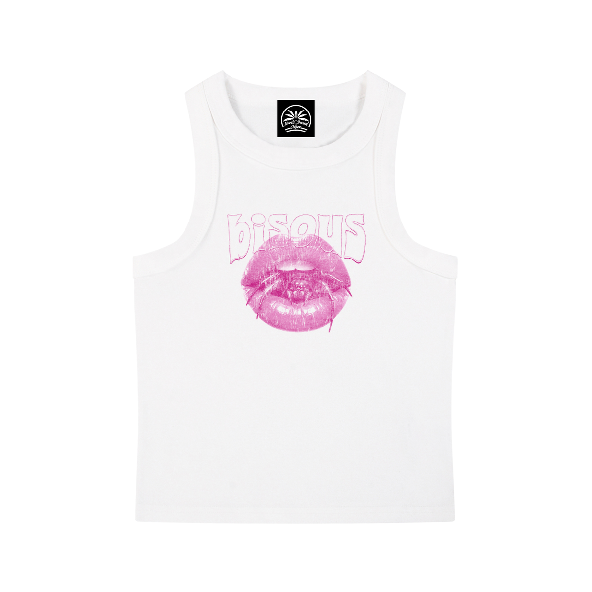 Bisous Snow Washed Tank Top