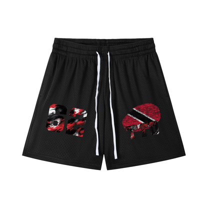 Trinidad & Tobago Drawstring Mesh Shorts