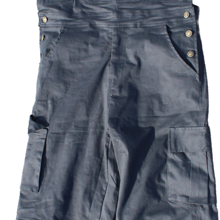 ISLBRDCLTR Black Cargo Overalls