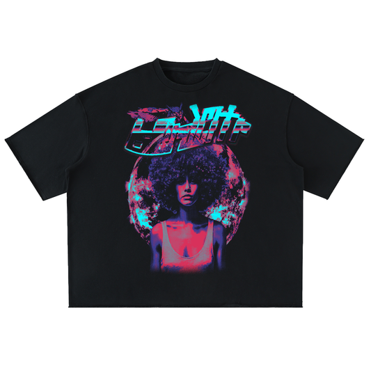 Afro Madam T-Shirt,Oversized Streetwear Tee,IslBrdCltr Clothing,Caribbean Streetwear,Unisex Cotton T-Shirt,Drop Shoulder Shirt,Graphic Streetwear Tee,Loose Fit Half Sleeve,Heavyweight Cotton Tee