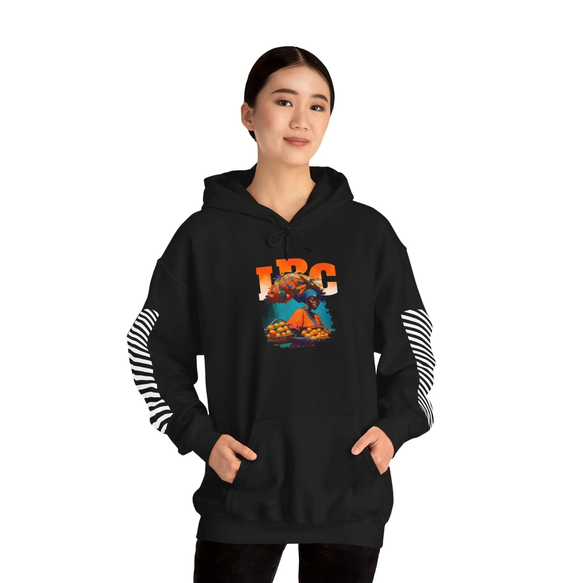 IBC Orange Woman Hooded Sweatshirt Printify