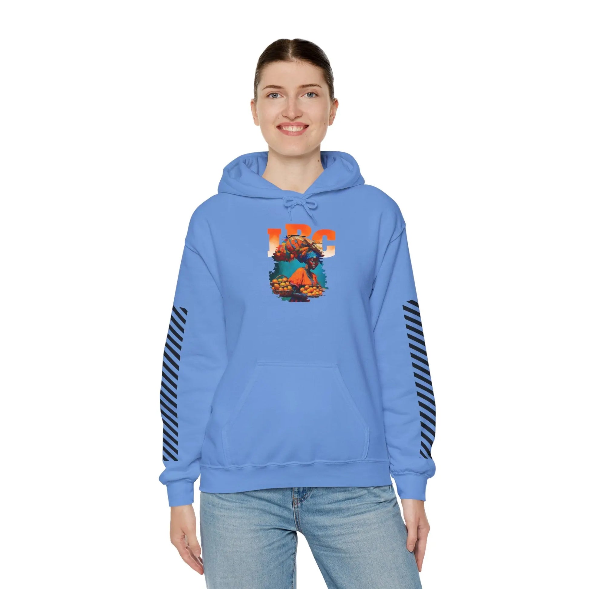 IBC Orange Woman Hooded Sweatshirt Printify