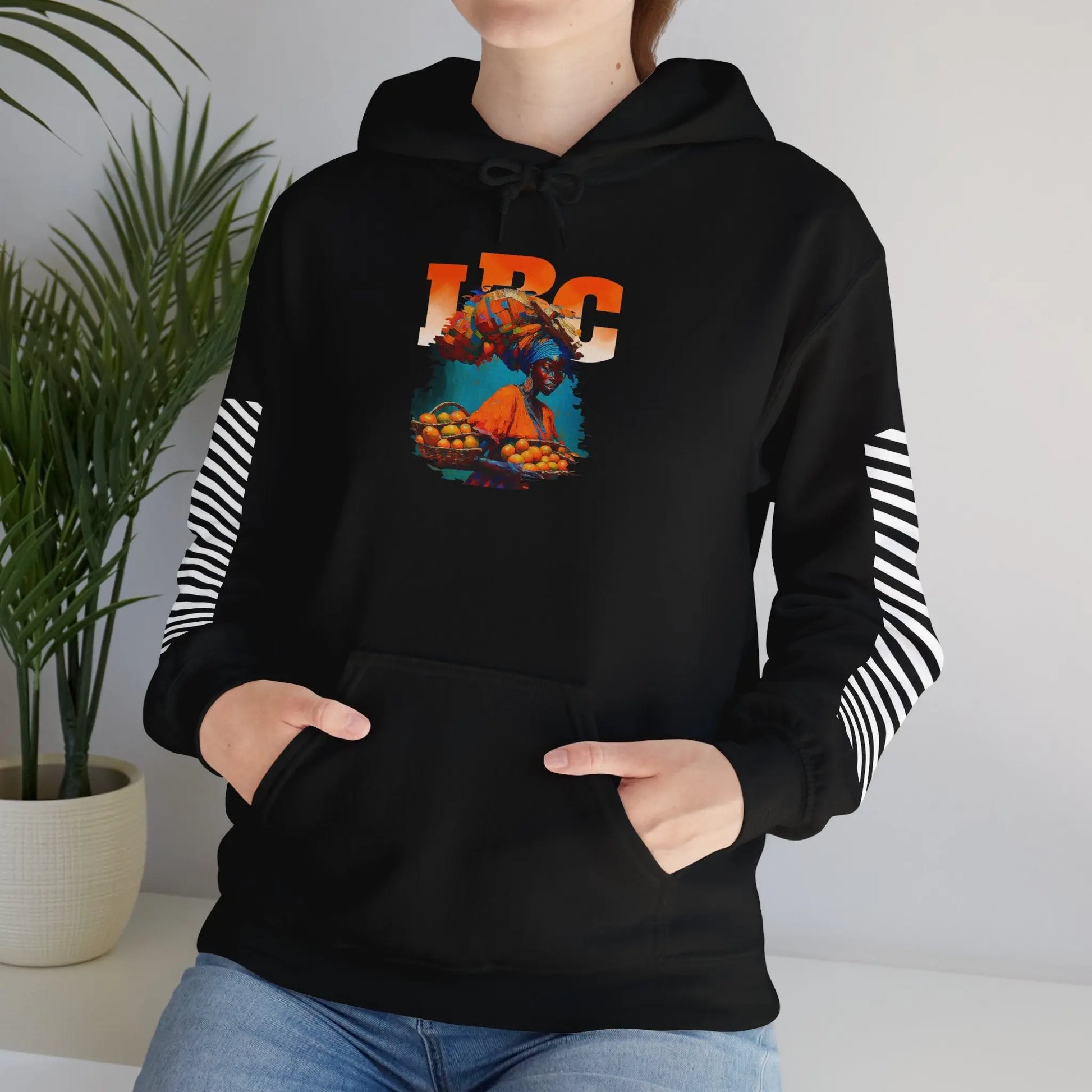 IBC Orange Woman Hooded Sweatshirt Printify