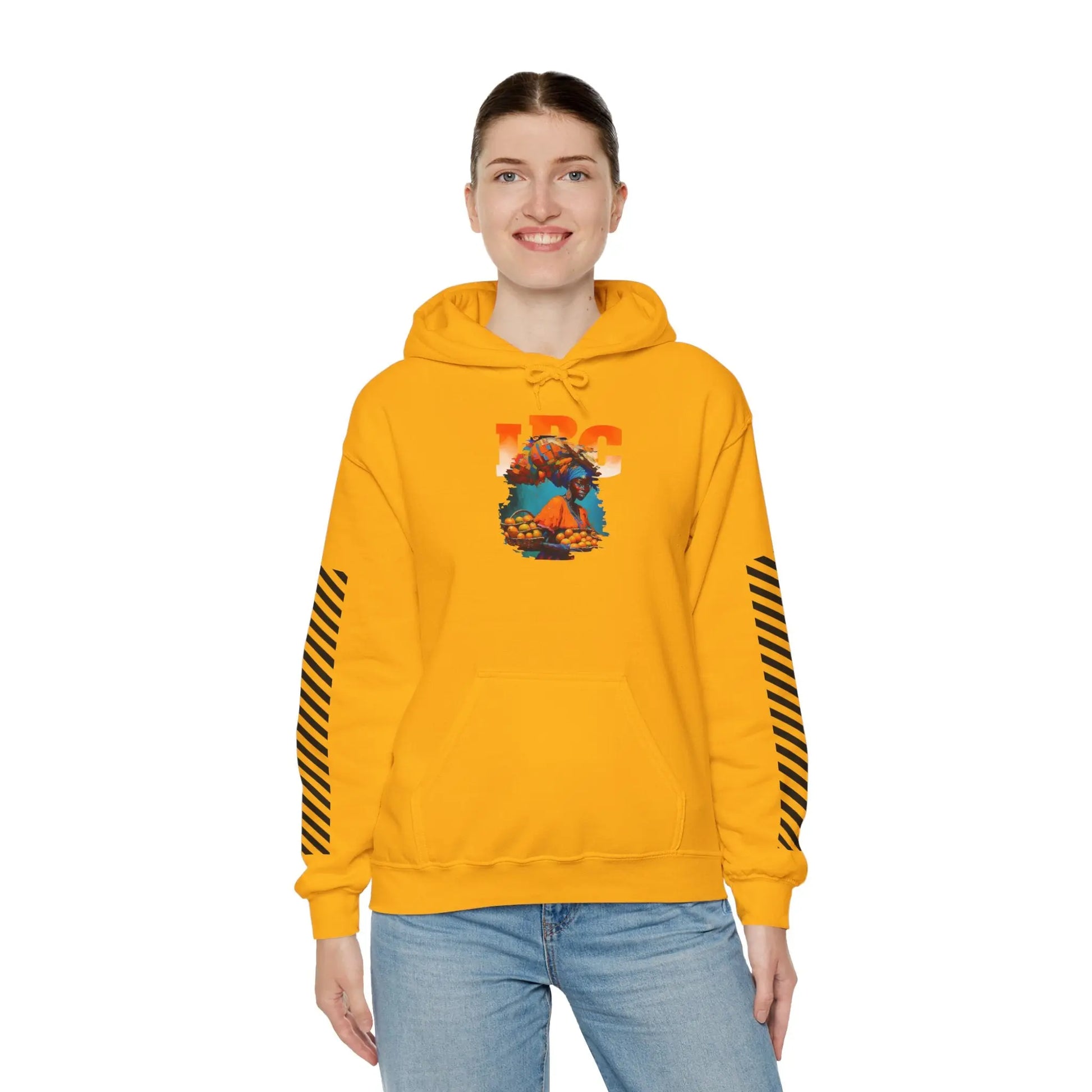 IBC Orange Woman Hooded Sweatshirt Printify