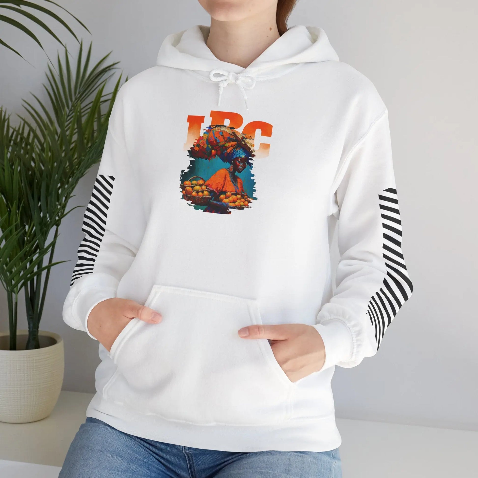 IBC Orange Woman Hooded Sweatshirt Printify