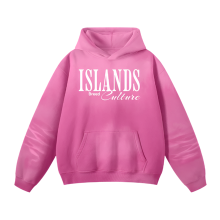 Islands Breed Culture Monkey Washed Dyed Fleece Hoodie