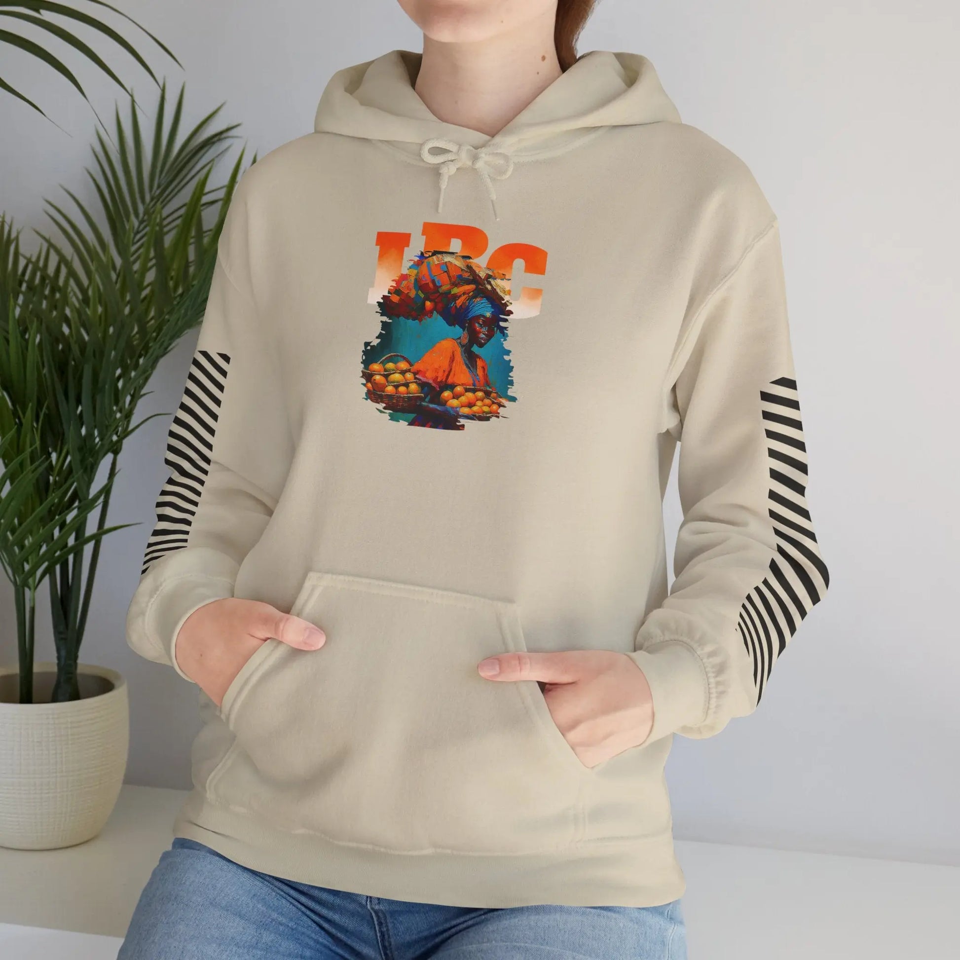 IBC Orange Woman Hooded Sweatshirt Printify