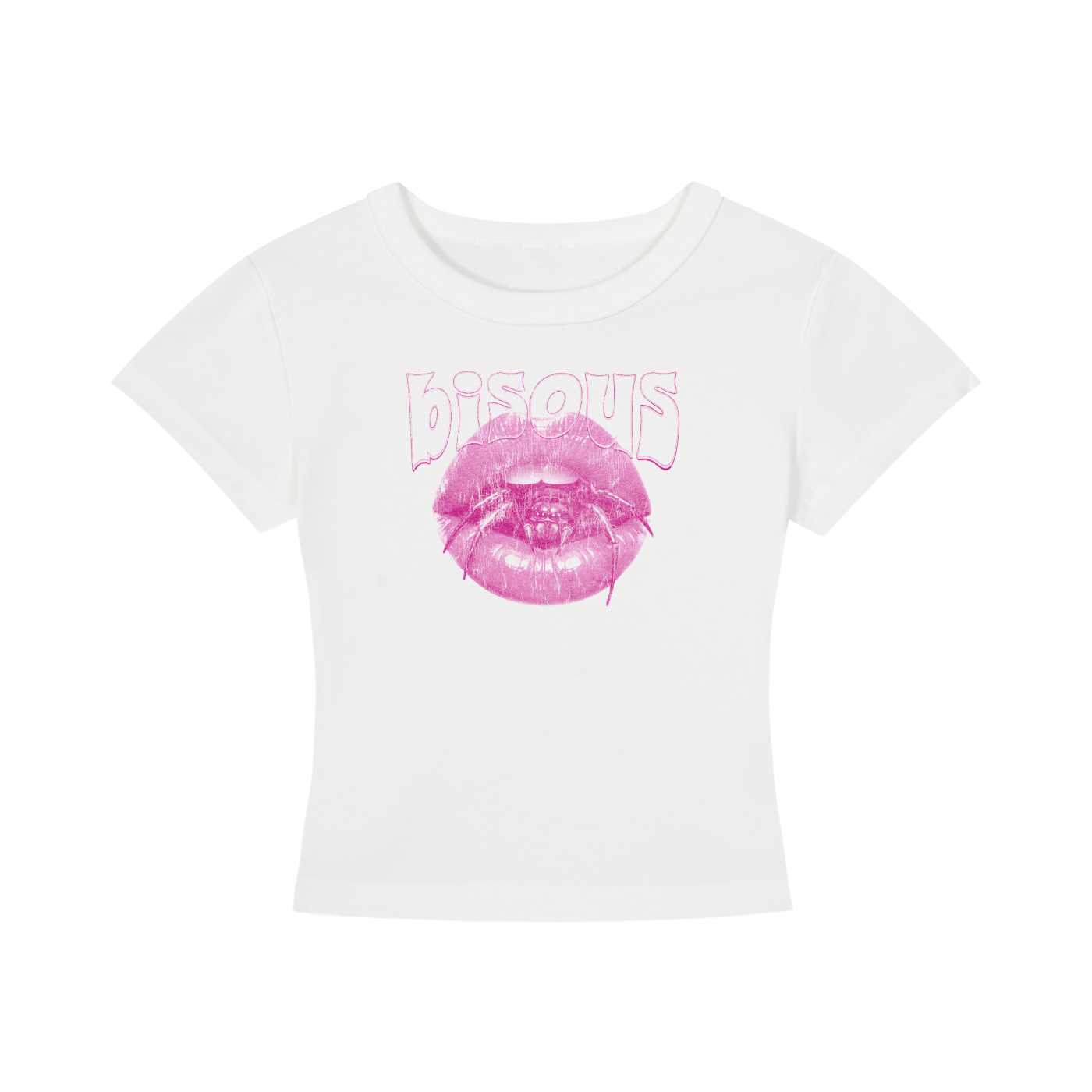 Bisous Women's Cropped T-Shirt - Islands Breed Culture
