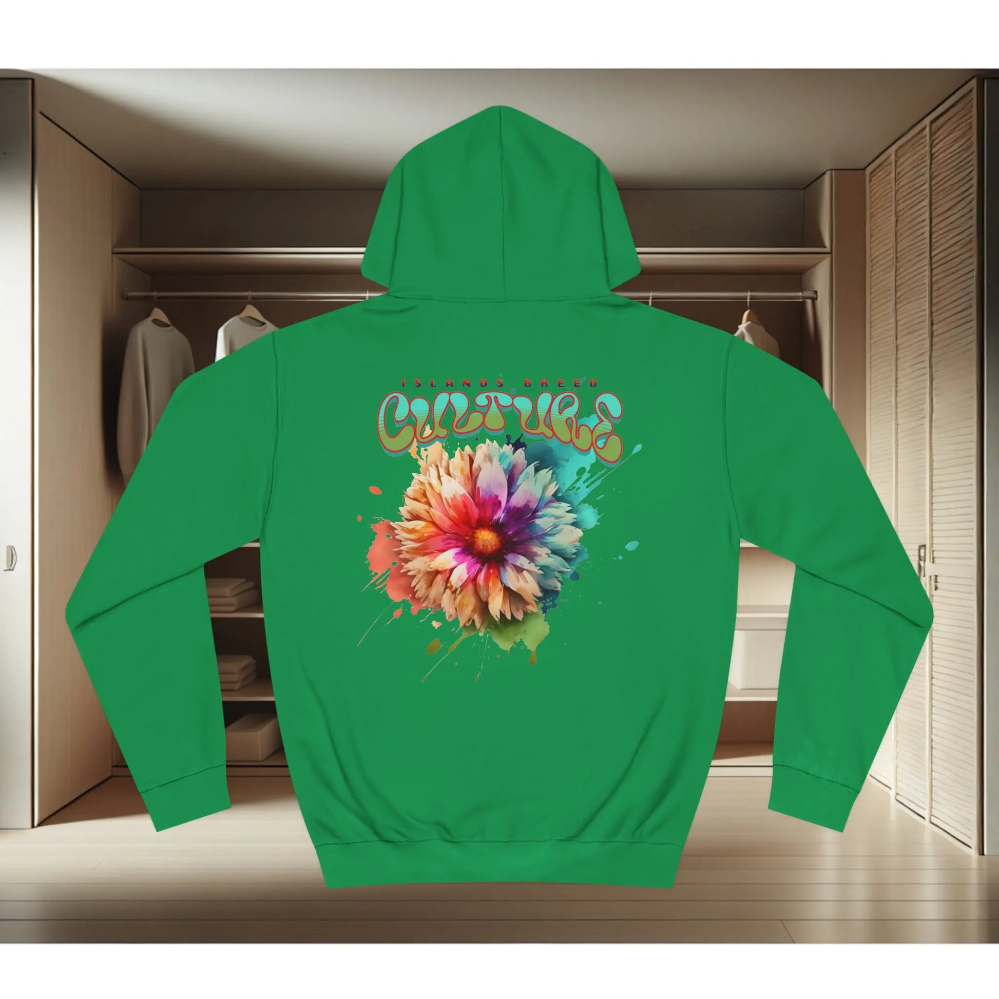 Islands Breed Culture Floral College Hoodie Printify