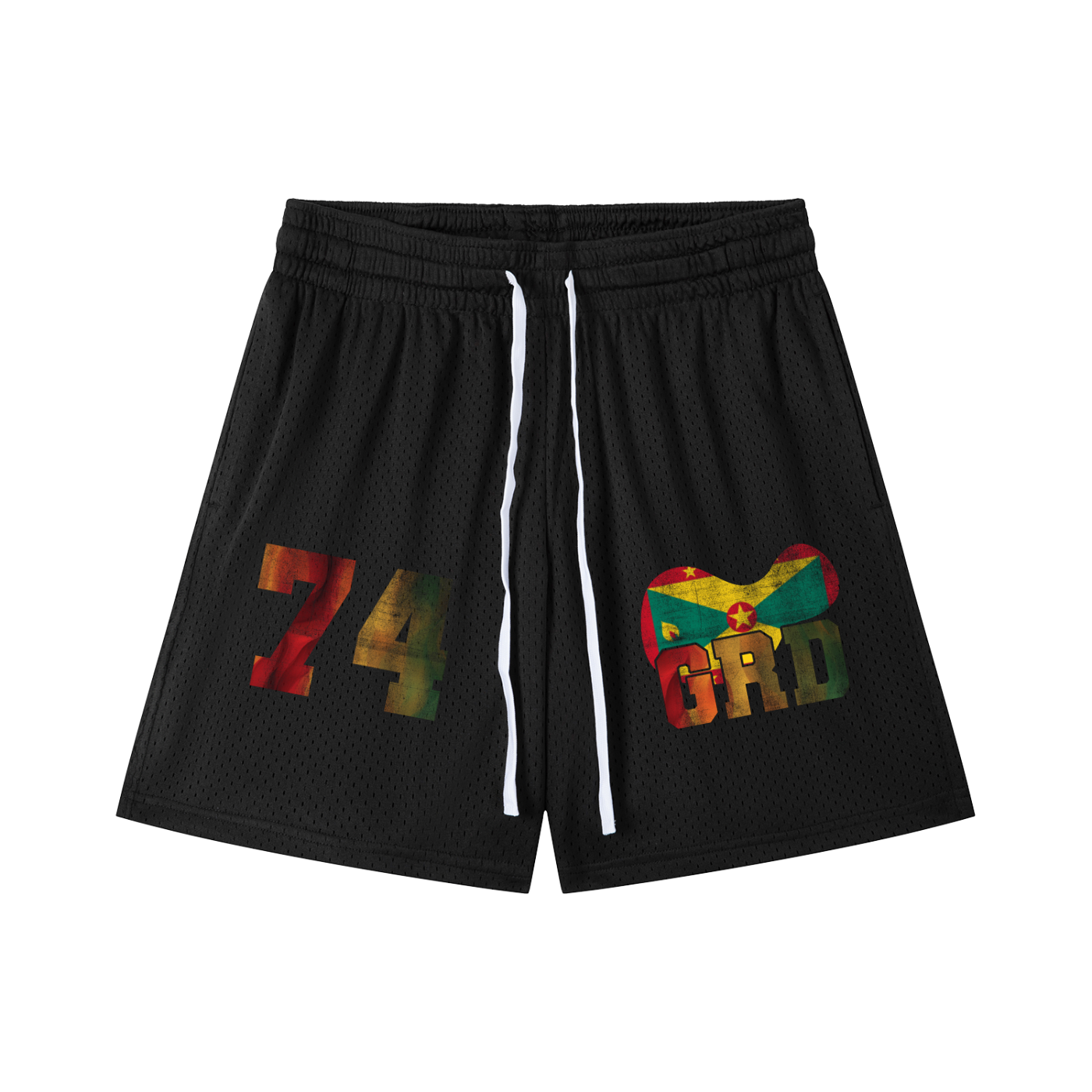 Grenada Drawstring Mesh Shorts - Islands Breed Culture