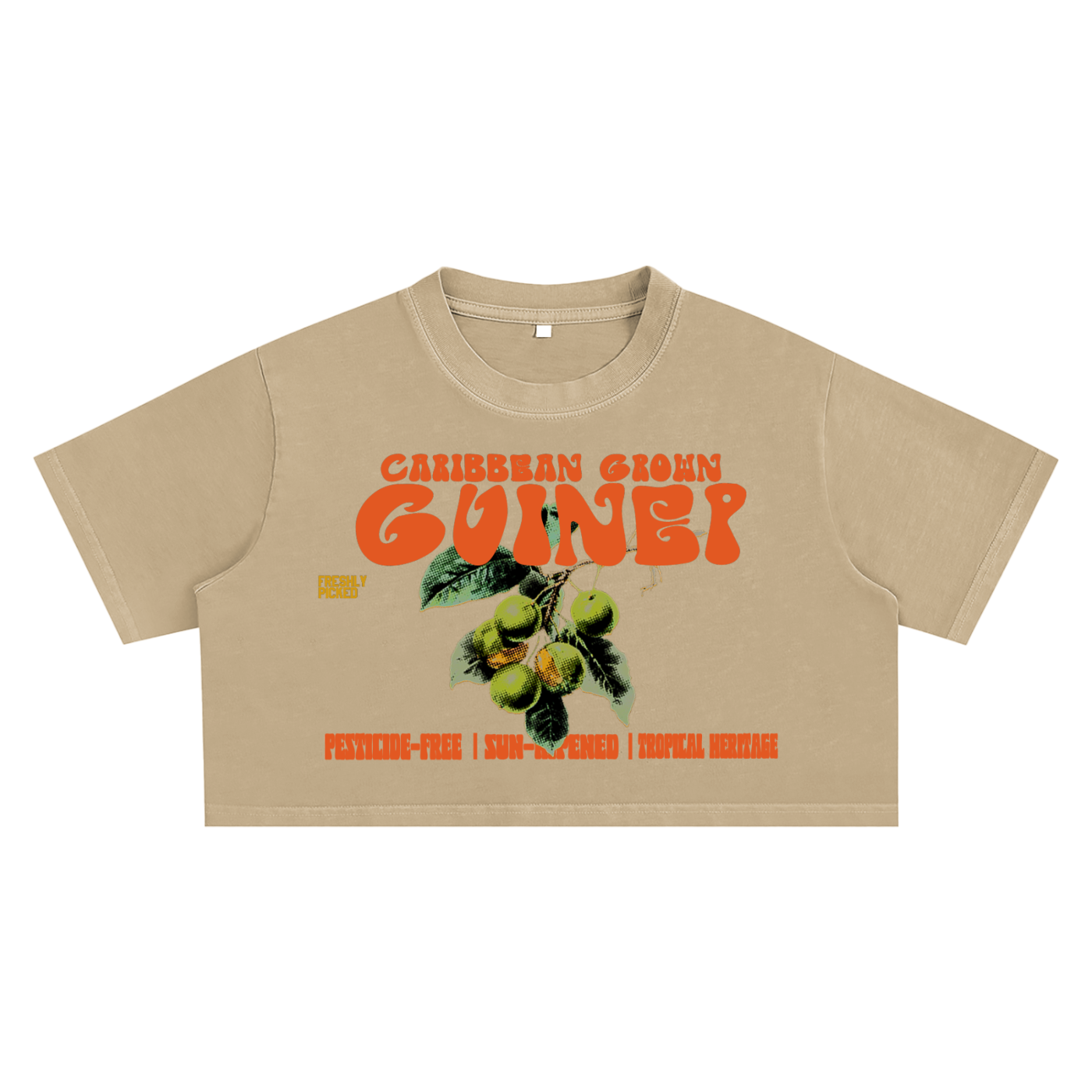 Islands Breed Culture Crop Top,Guinep Snow Washed Top,Caribbean Inspired Streetwear,Women’s Summer Crop Tee,100% Cotton Crop Top,Casual Streetwear Shirt,Urban Caribbean Fashion,Short Sleeve Crop Tee,Washed Streetwear Top,Women’s Festival Crop Top