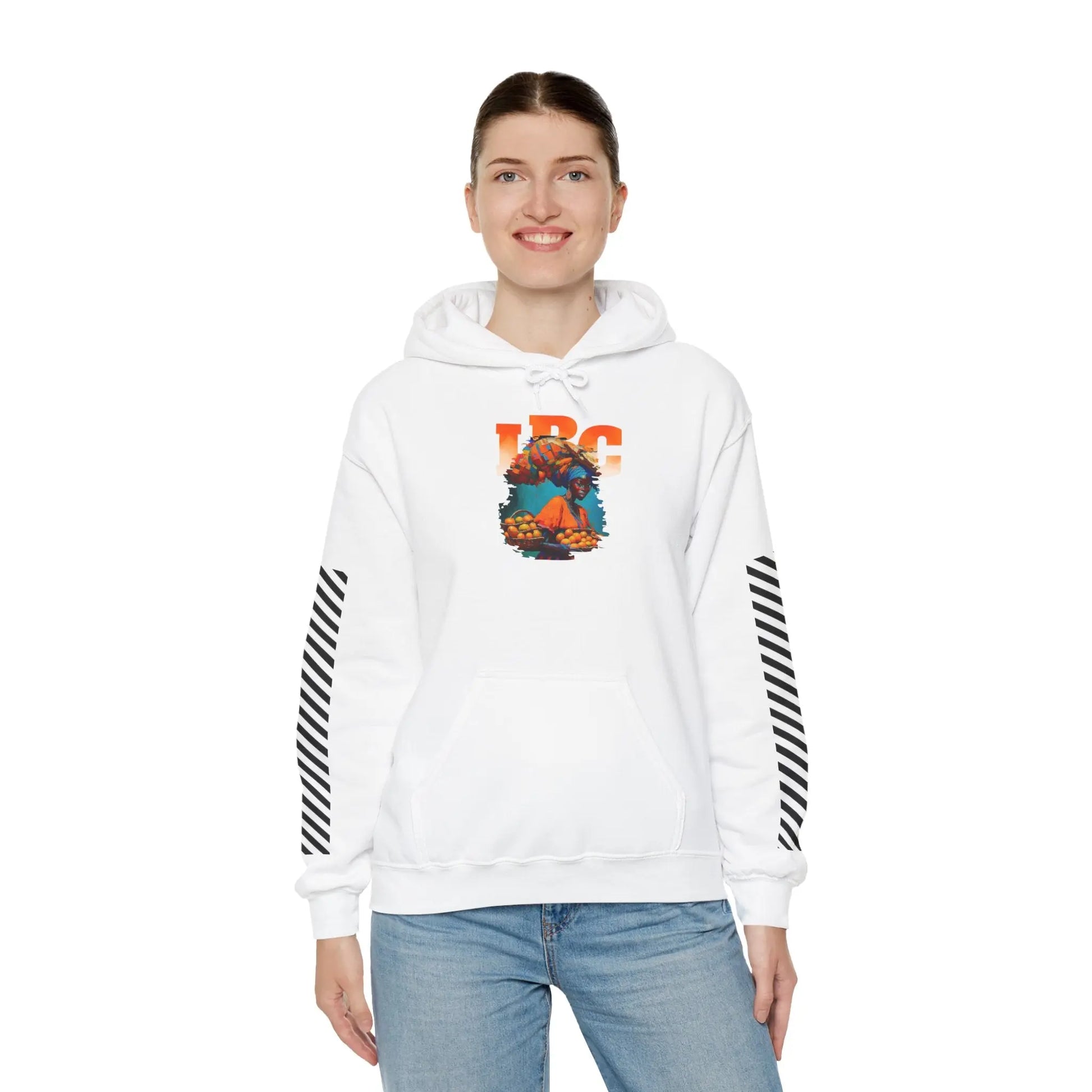 IBC Orange Woman Hooded Sweatshirt Printify