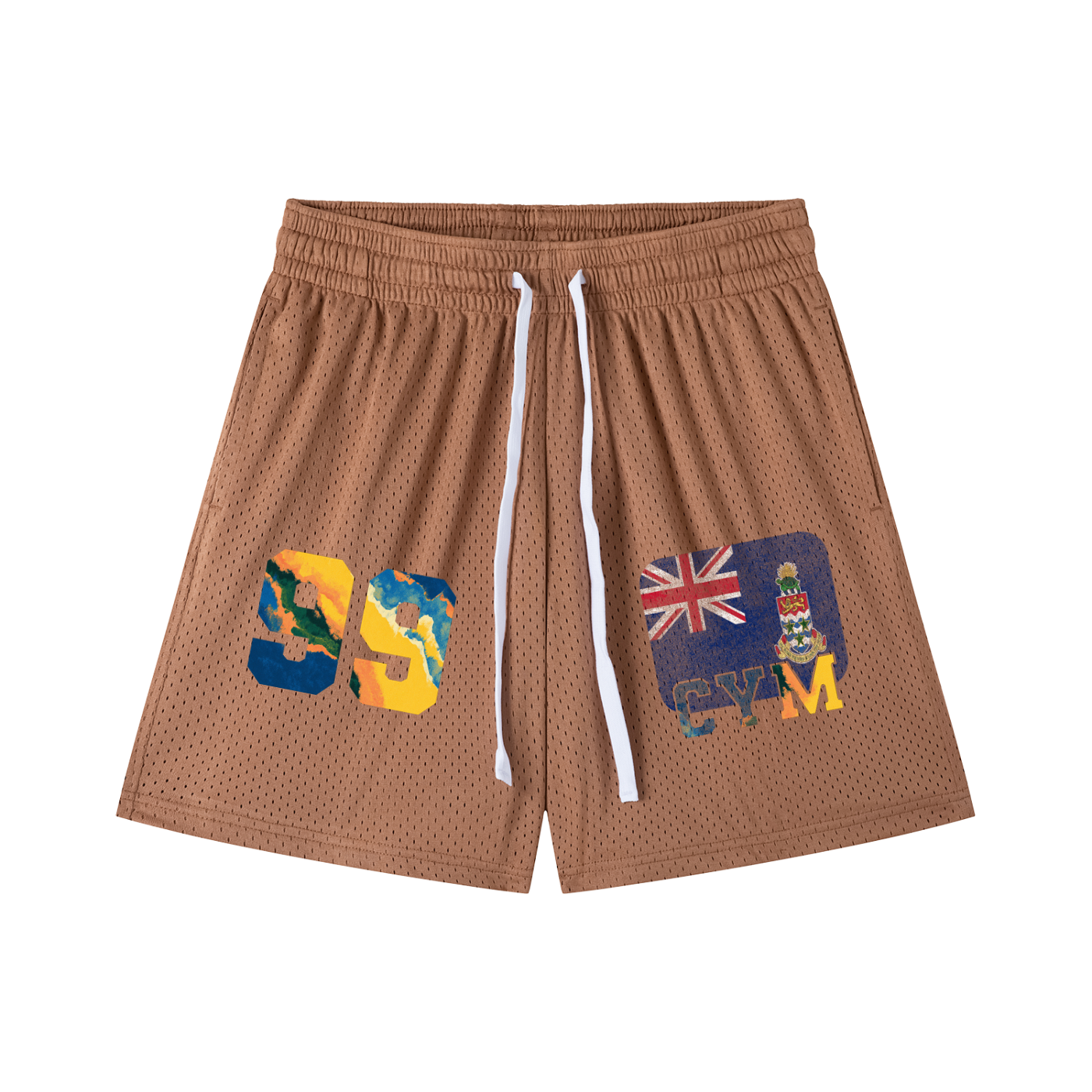Cayman Islands Drawstring Mesh Shorts - Islands Breed Culture