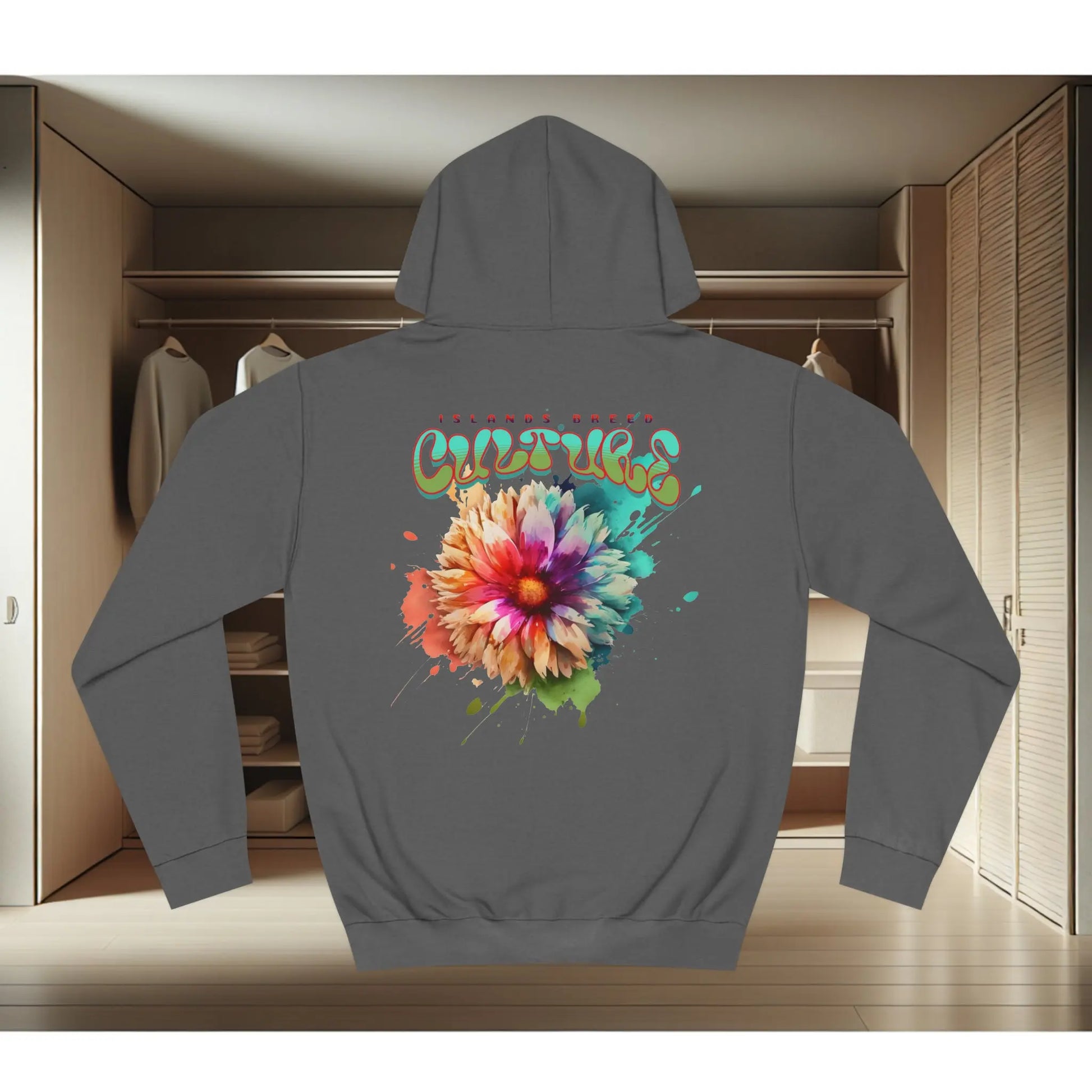 Islands Breed Culture Floral College Hoodie Printify