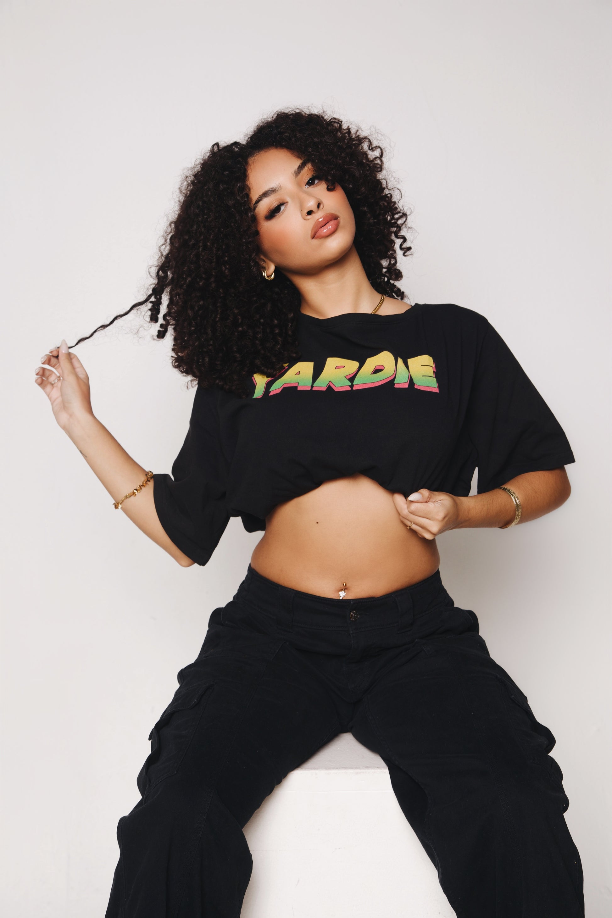 IBC Yardie Shoulder Oversized Cotton T-Shirt - Islands Breed Culture