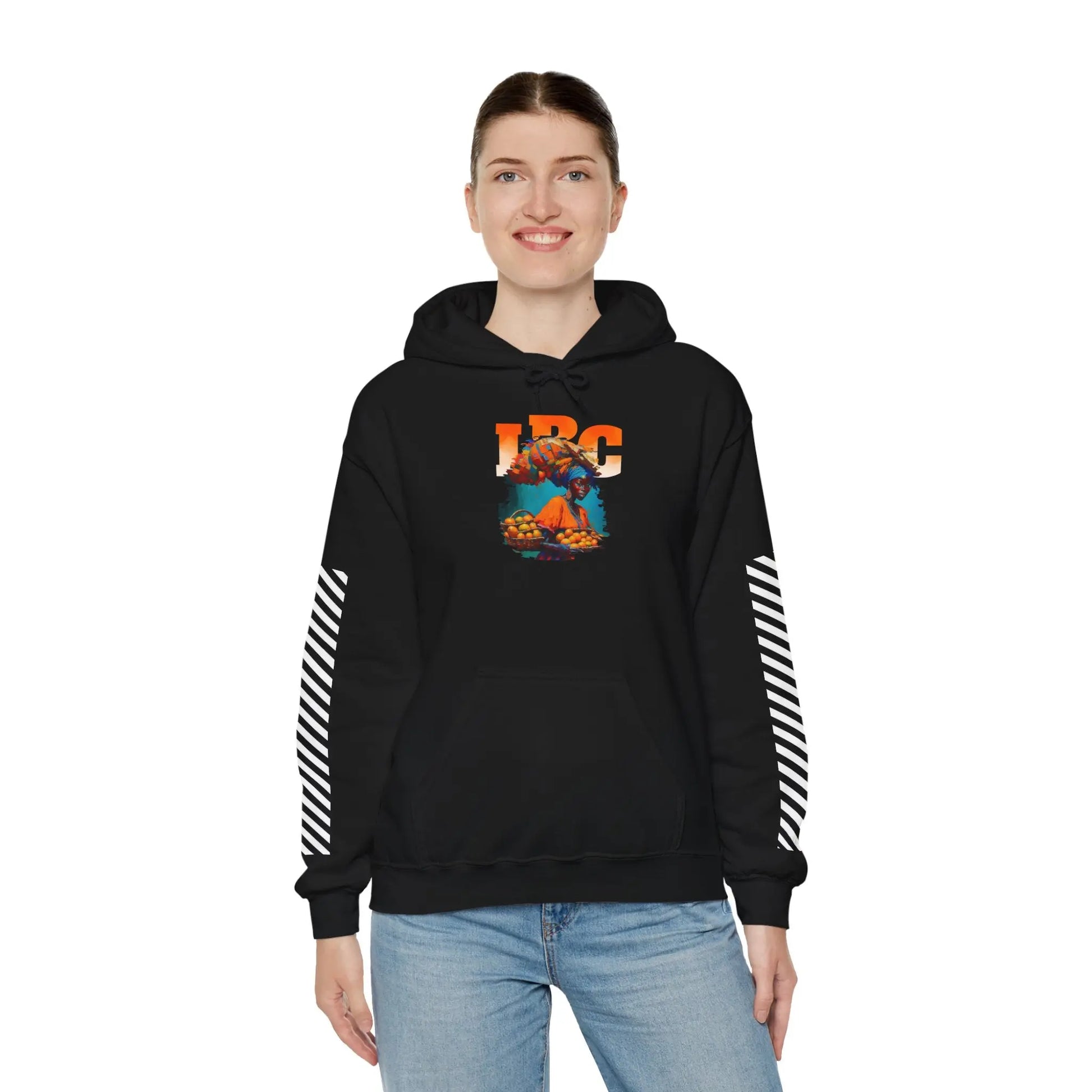 IBC Orange Woman Hooded Sweatshirt Printify