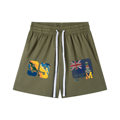 Cayman Islands Drawstring Mesh Shorts