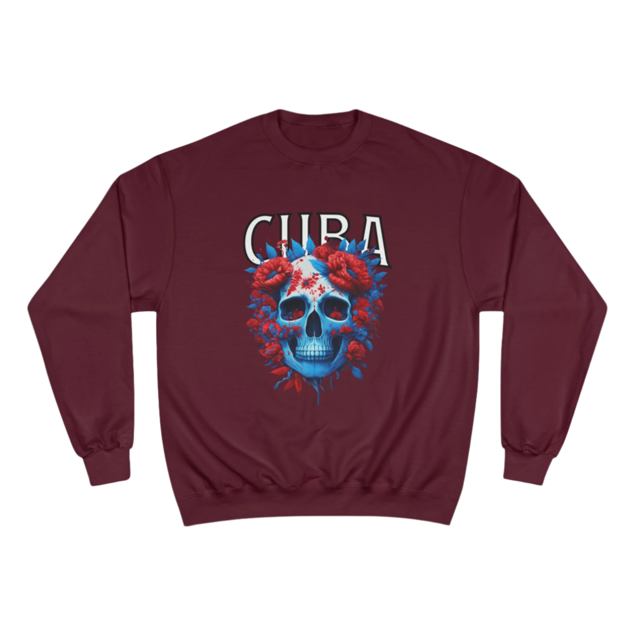 IBC Cuba Floral Skull | Champion Sweatshirt