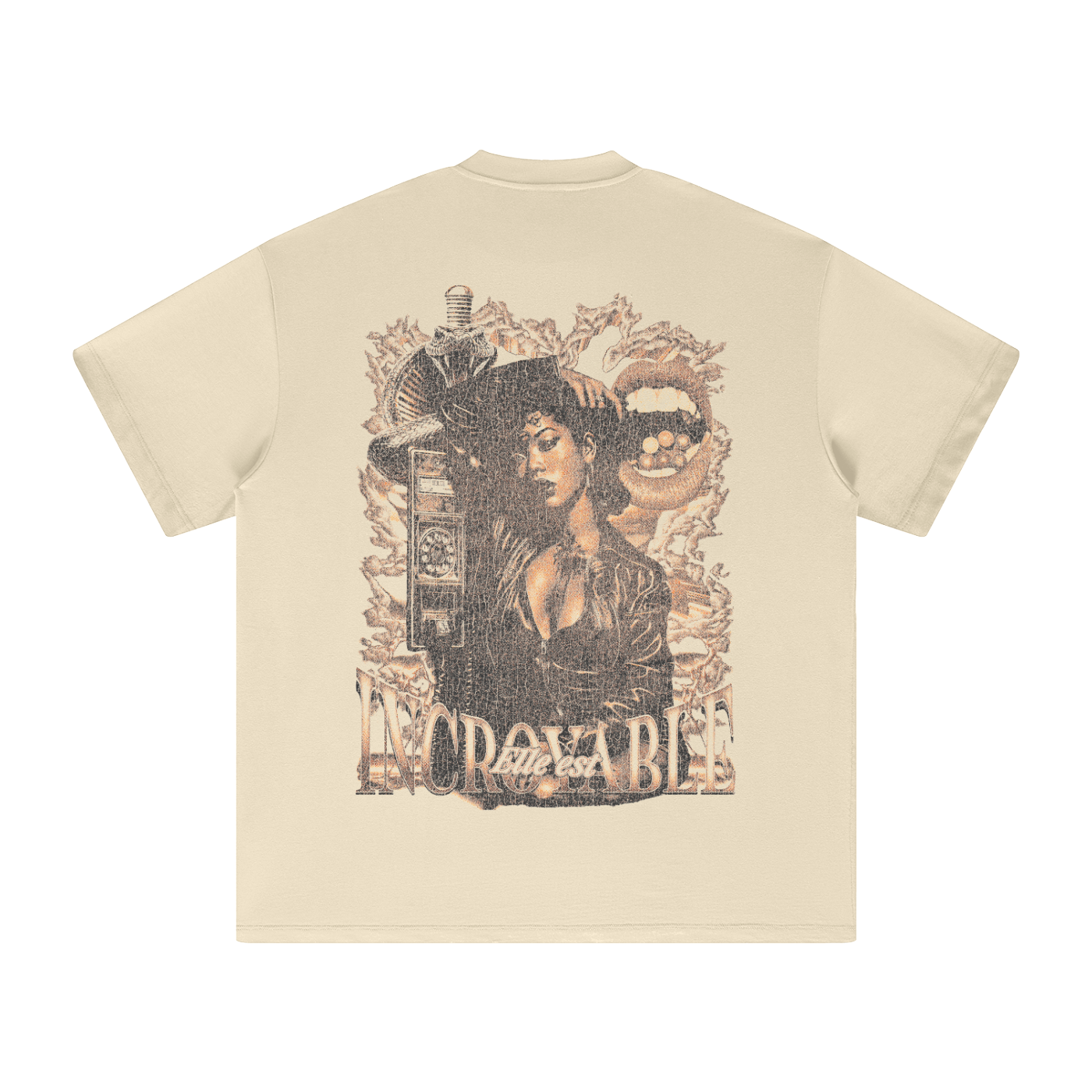 Elle est Incroyable Heavyweight Earth Tone T-Shirt - Islands Breed Culture
