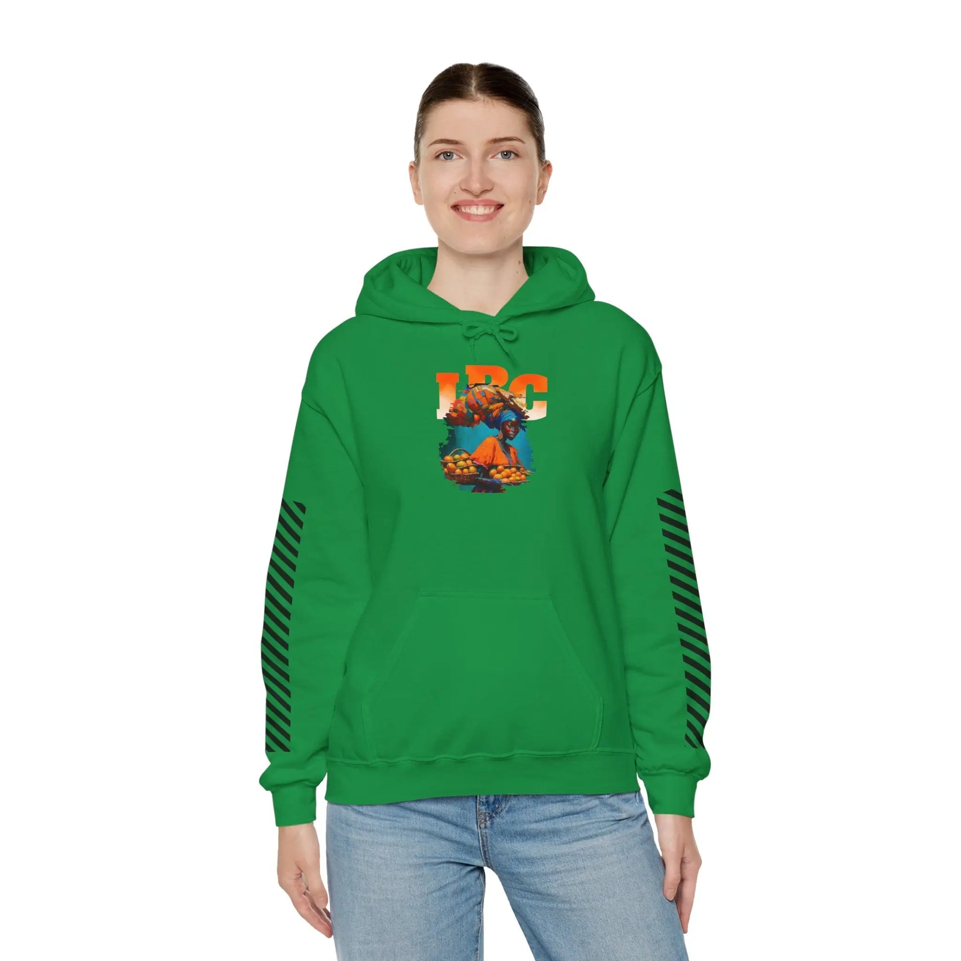 IBC Orange Woman Hooded Sweatshirt Printify