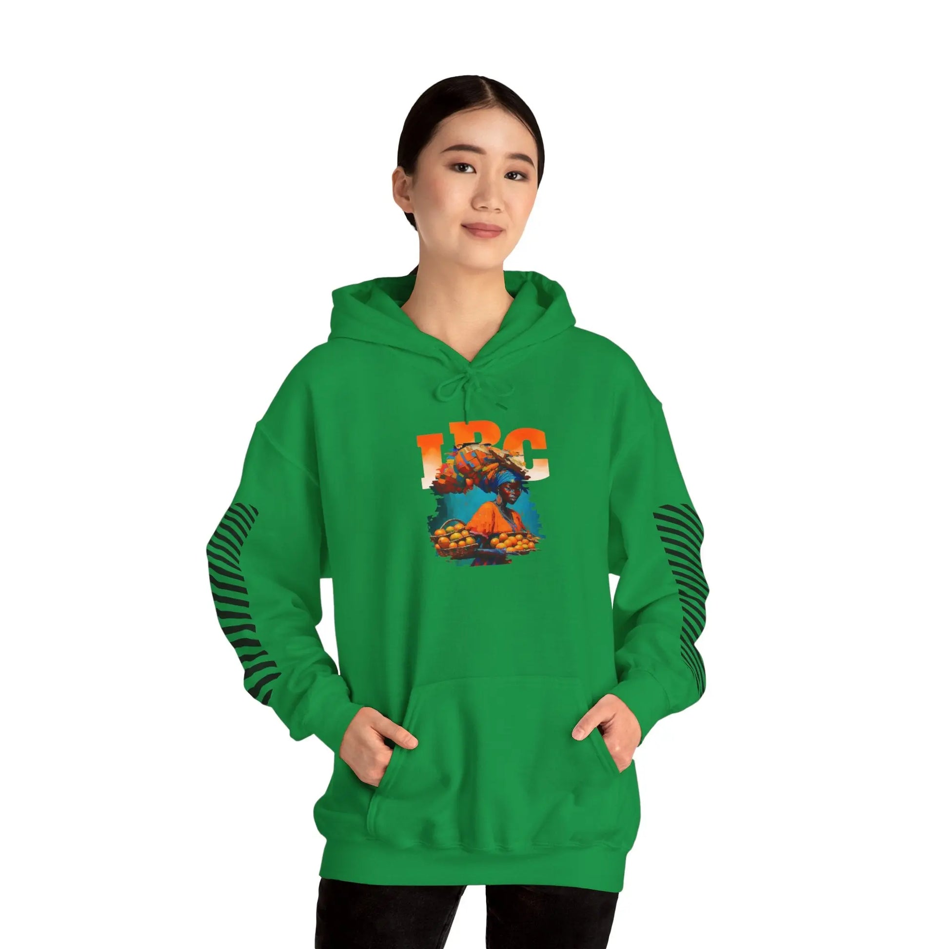 IBC Orange Woman Hooded Sweatshirt Printify