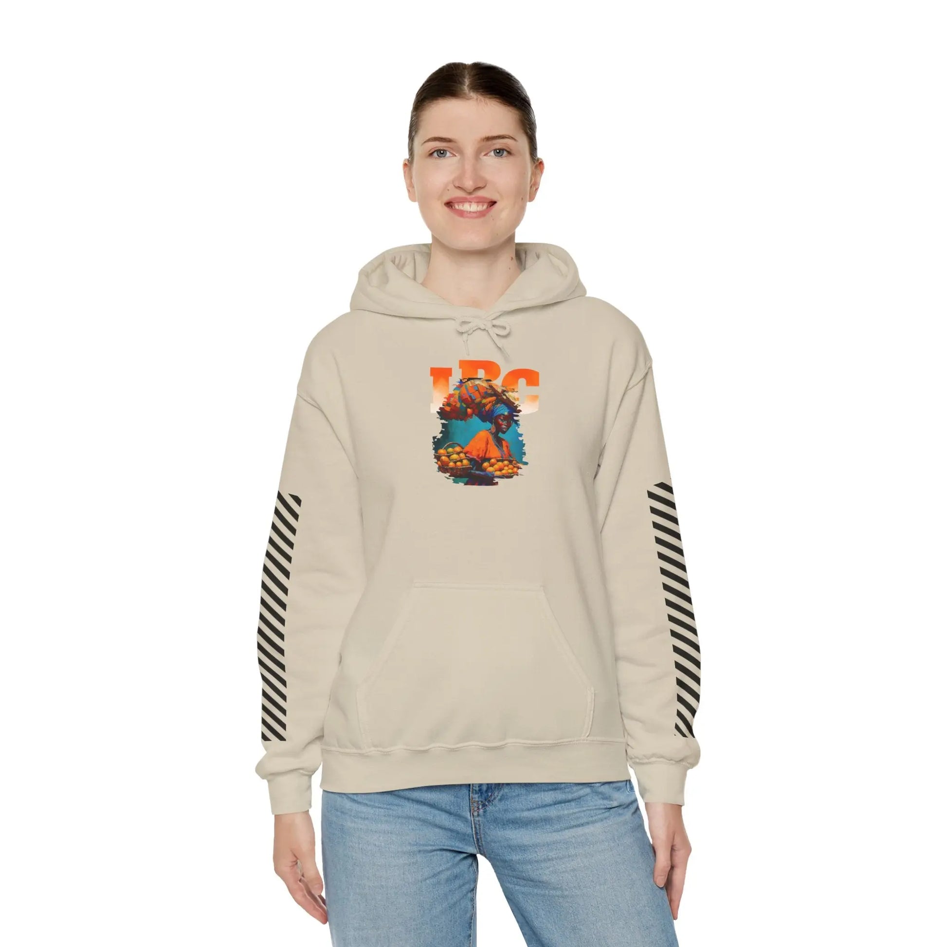 IBC Orange Woman Hooded Sweatshirt Printify