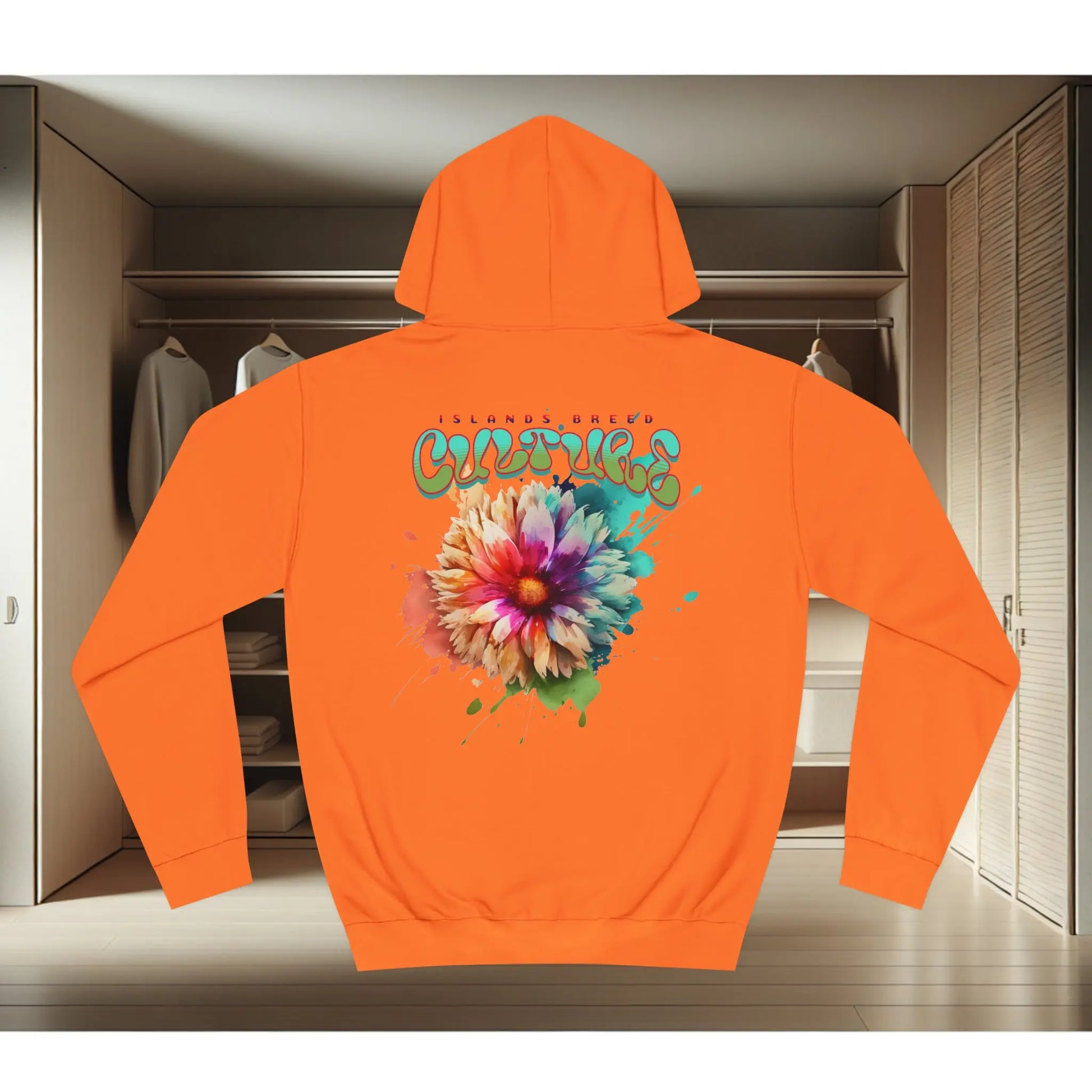 Islands Breed Culture Floral College Hoodie Printify