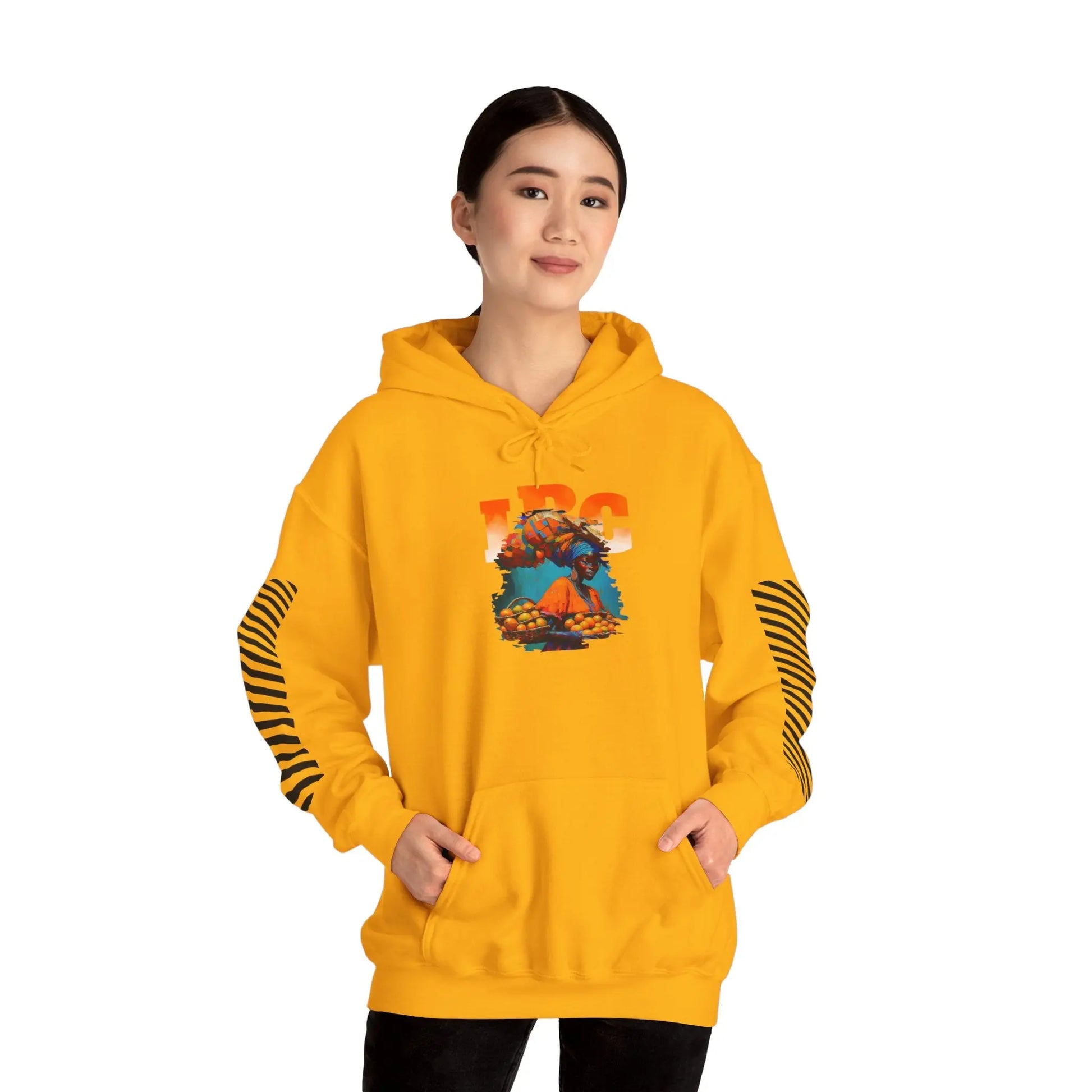 IBC Orange Woman Hooded Sweatshirt Printify