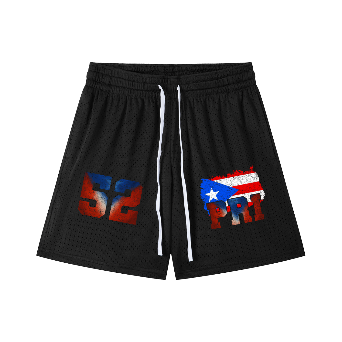 Puerto Rico Drawstring Mesh Shorts - Islands Breed Culture