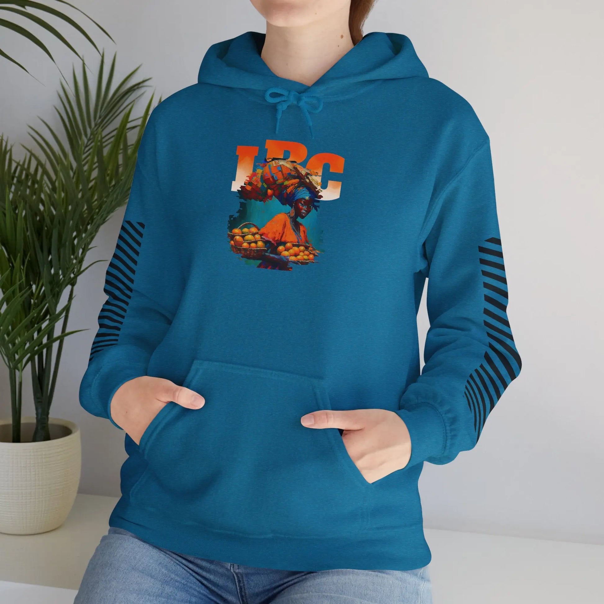 IBC Orange Woman Hooded Sweatshirt Printify