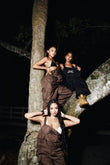 ISLBRDCLTR Black Cargo Overalls
