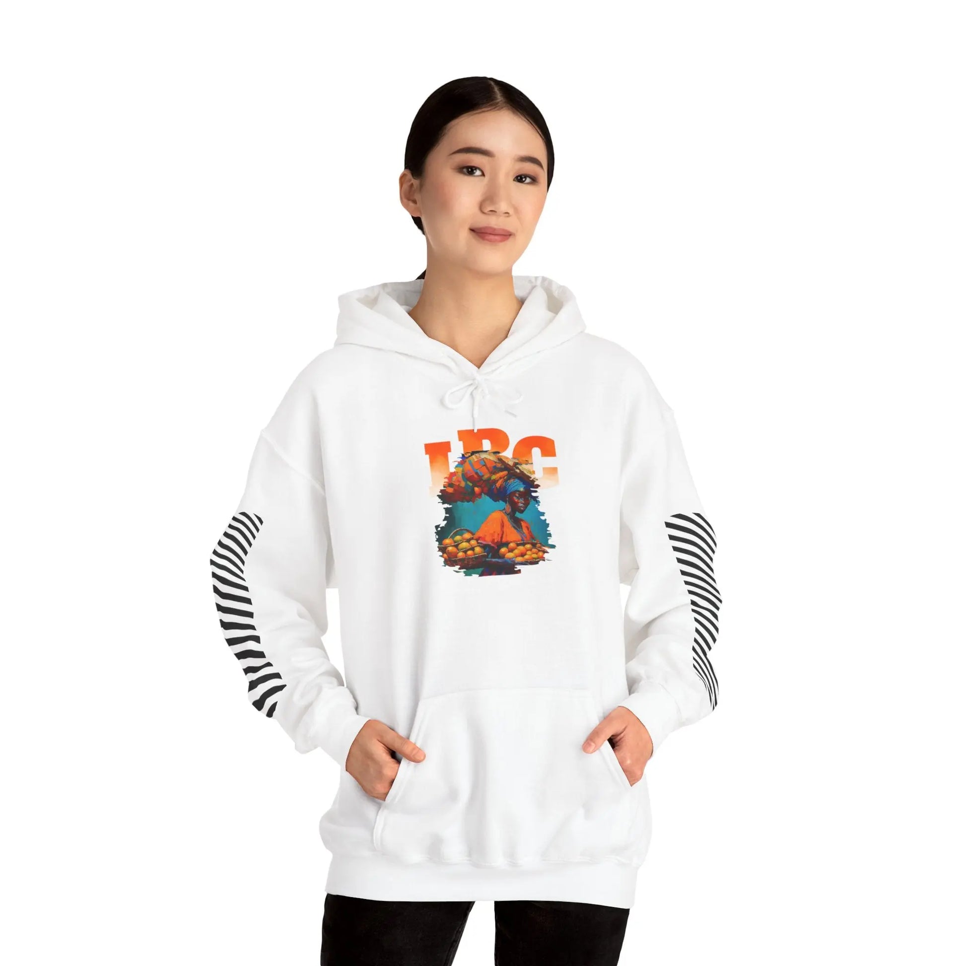 IBC Orange Woman Hooded Sweatshirt Printify