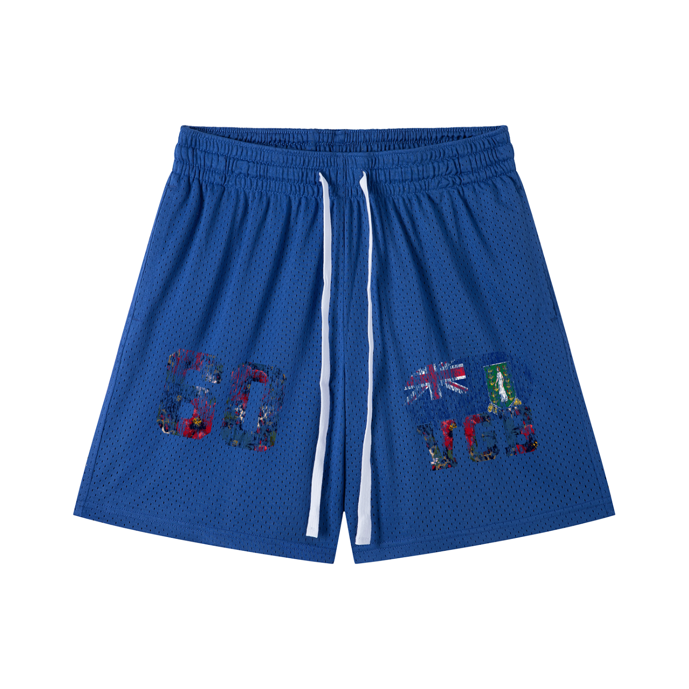 British Virgin Islands Drawstring Mesh Shorts - Islands Breed Culture