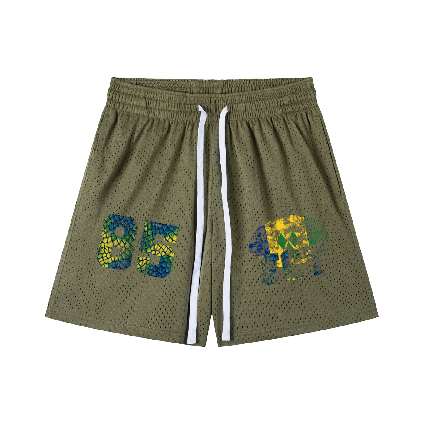 St. Vincent & The Grenadines Drawstring Mesh Shorts - Islands Breed Culture