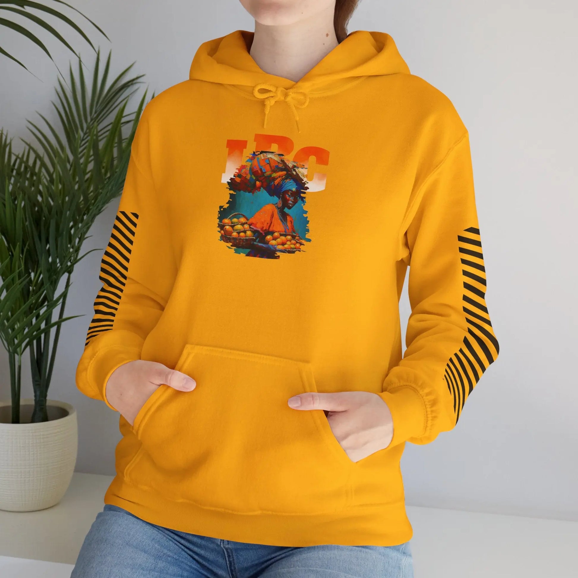 IBC Orange Woman Hooded Sweatshirt Printify