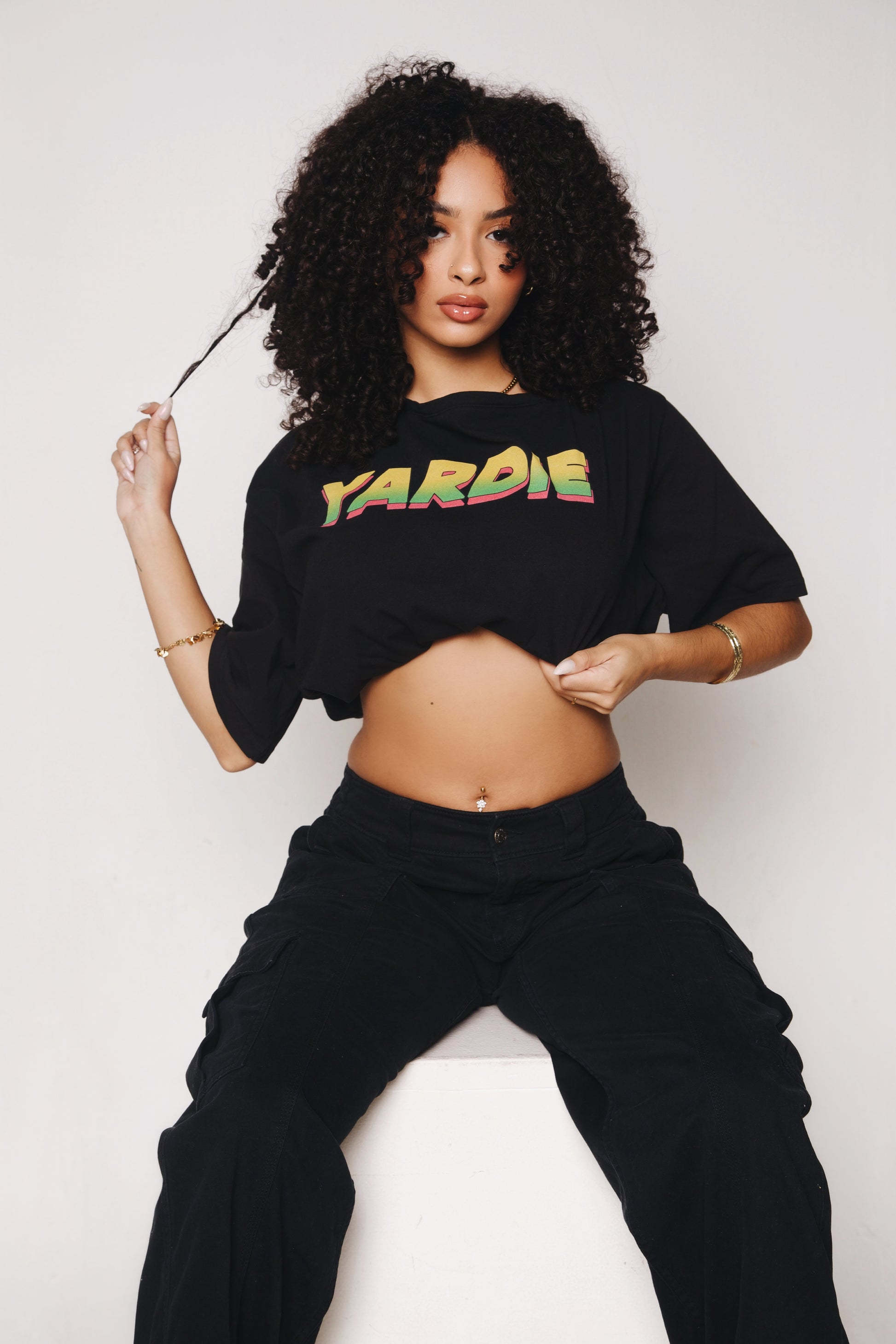 IBC Yardie Shoulder Oversized Cotton T-Shirt - Islands Breed Culture