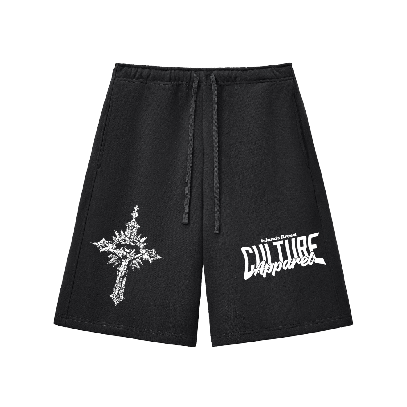crosseyed,heavyweightshorts,caribbeanstreetwear,islandsbreedculture,oversizedshorts,IBCapparel,cottonshorts