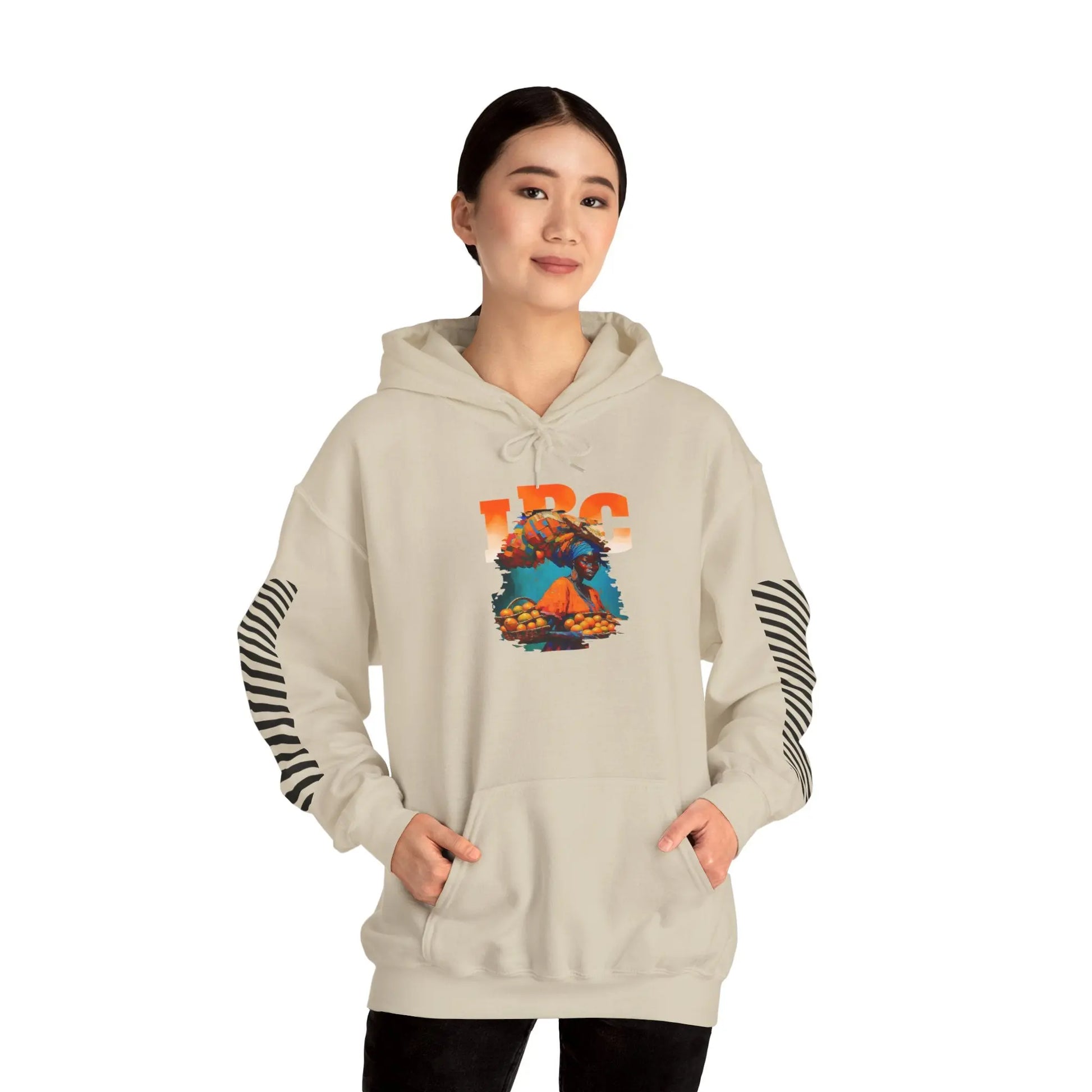 IBC Orange Woman Hooded Sweatshirt Printify