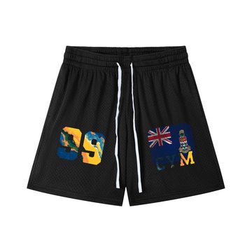 Cayman Islands Drawstring Mesh Shorts