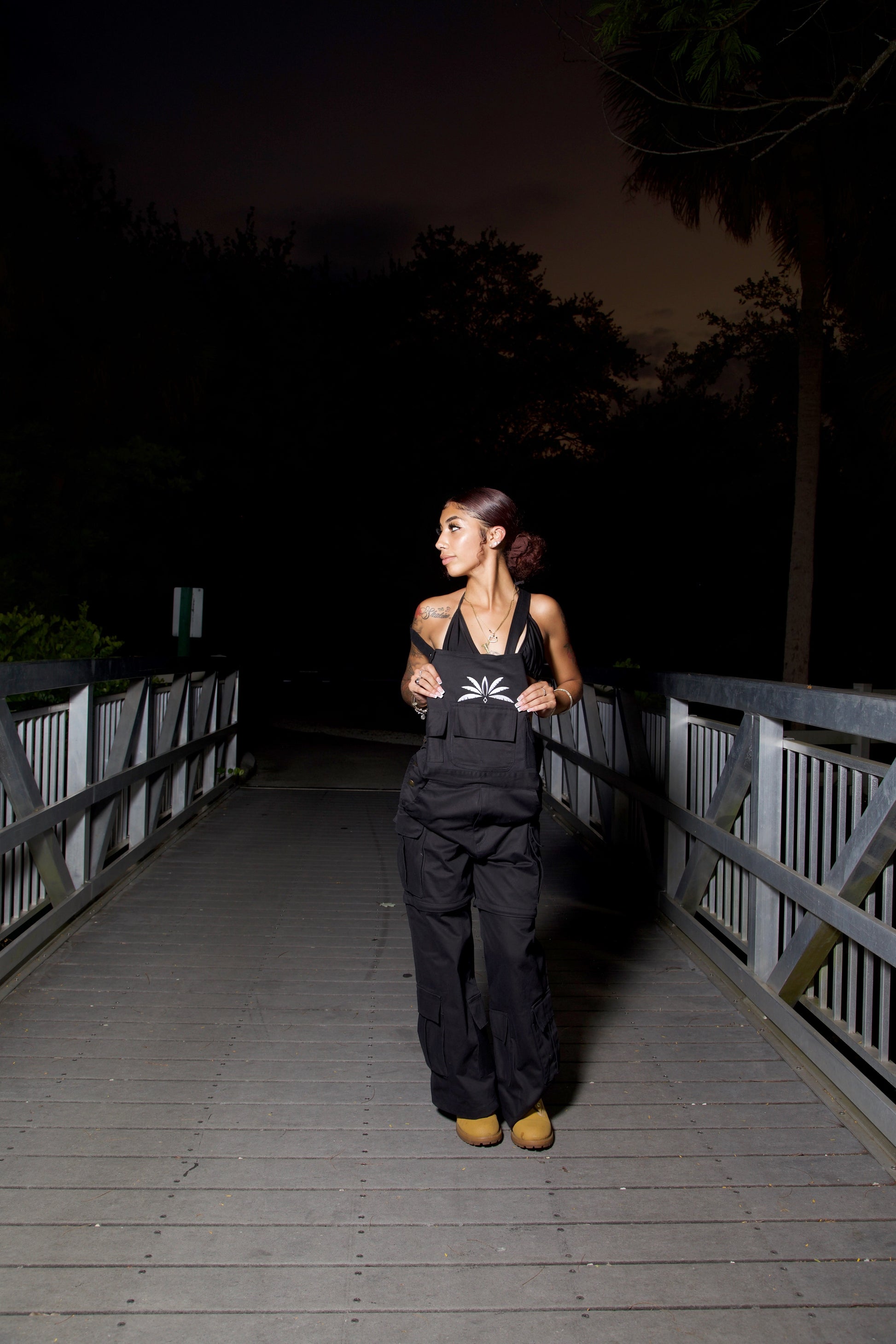 ISLBRDCLTR Black Cargo Overalls - Islands Breed Culture