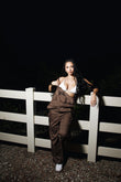 ISLBRDCLTR Black Cargo Overalls