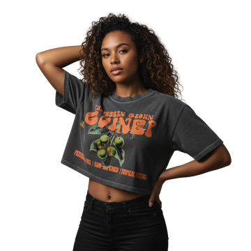 IBC Guinep Snow Washed Crop Top