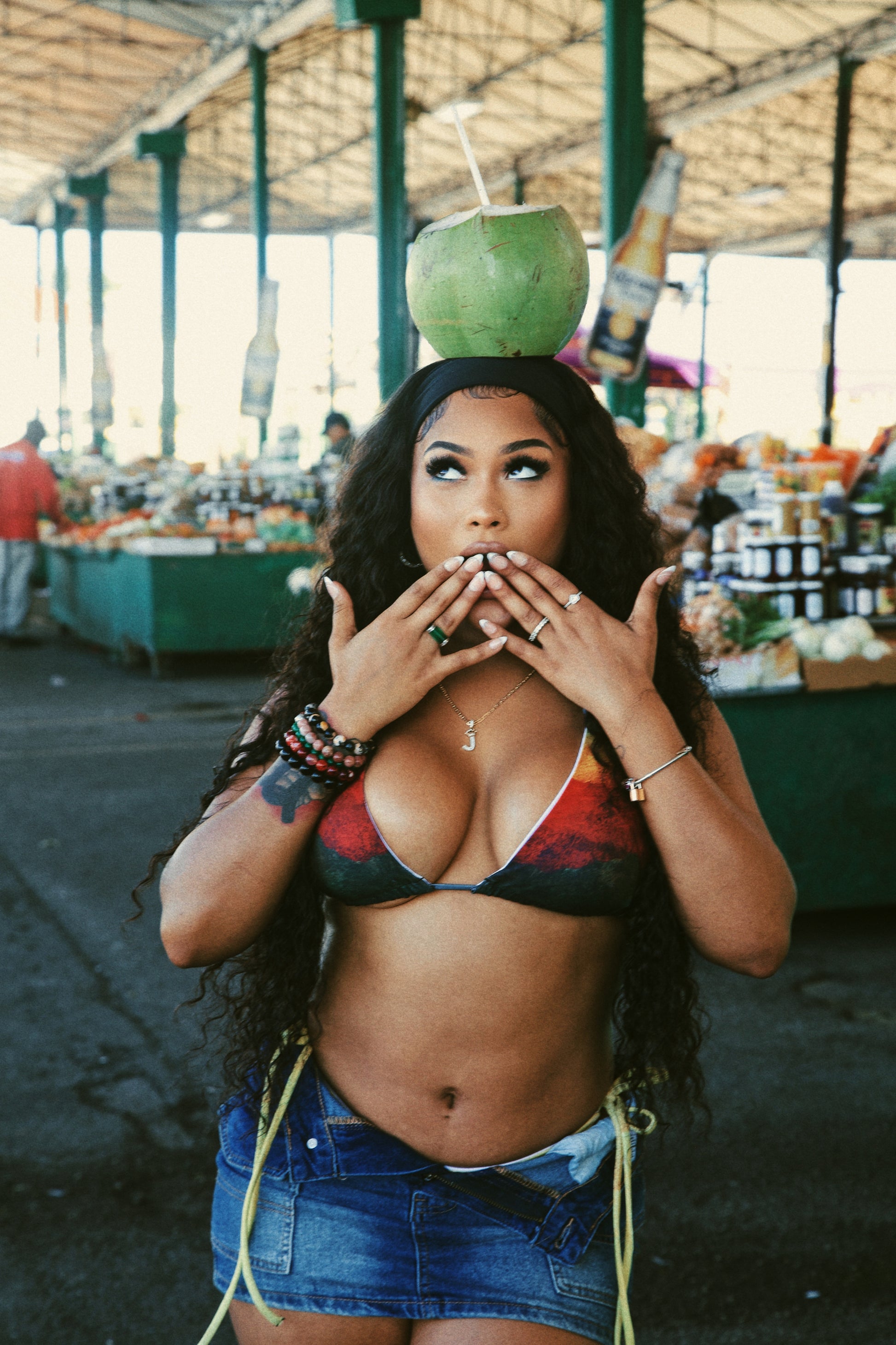 Dominica Flag Gradient String Bikini - Islands Breed Culture