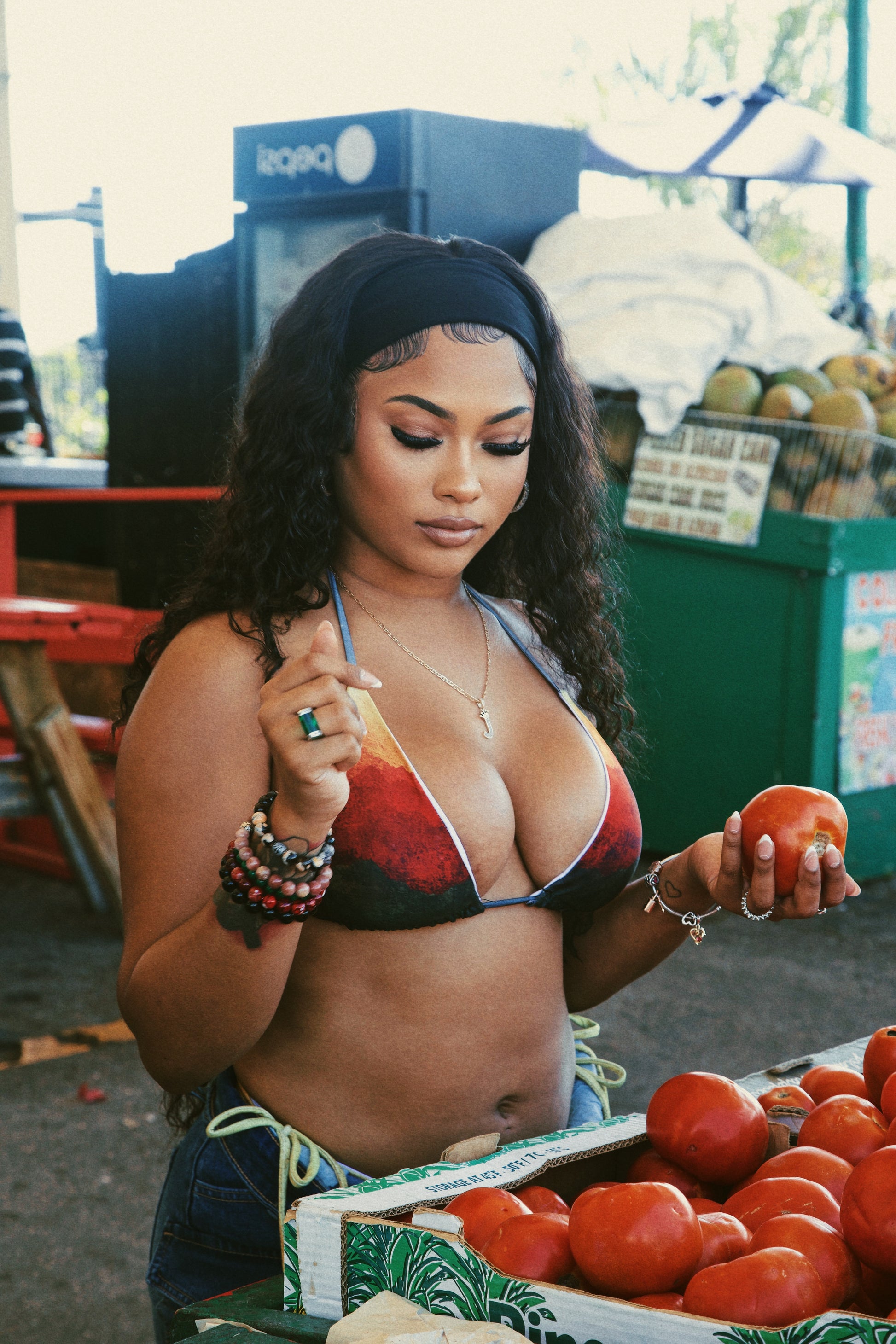 Dominica Flag Gradient String Bikini - Islands Breed Culture