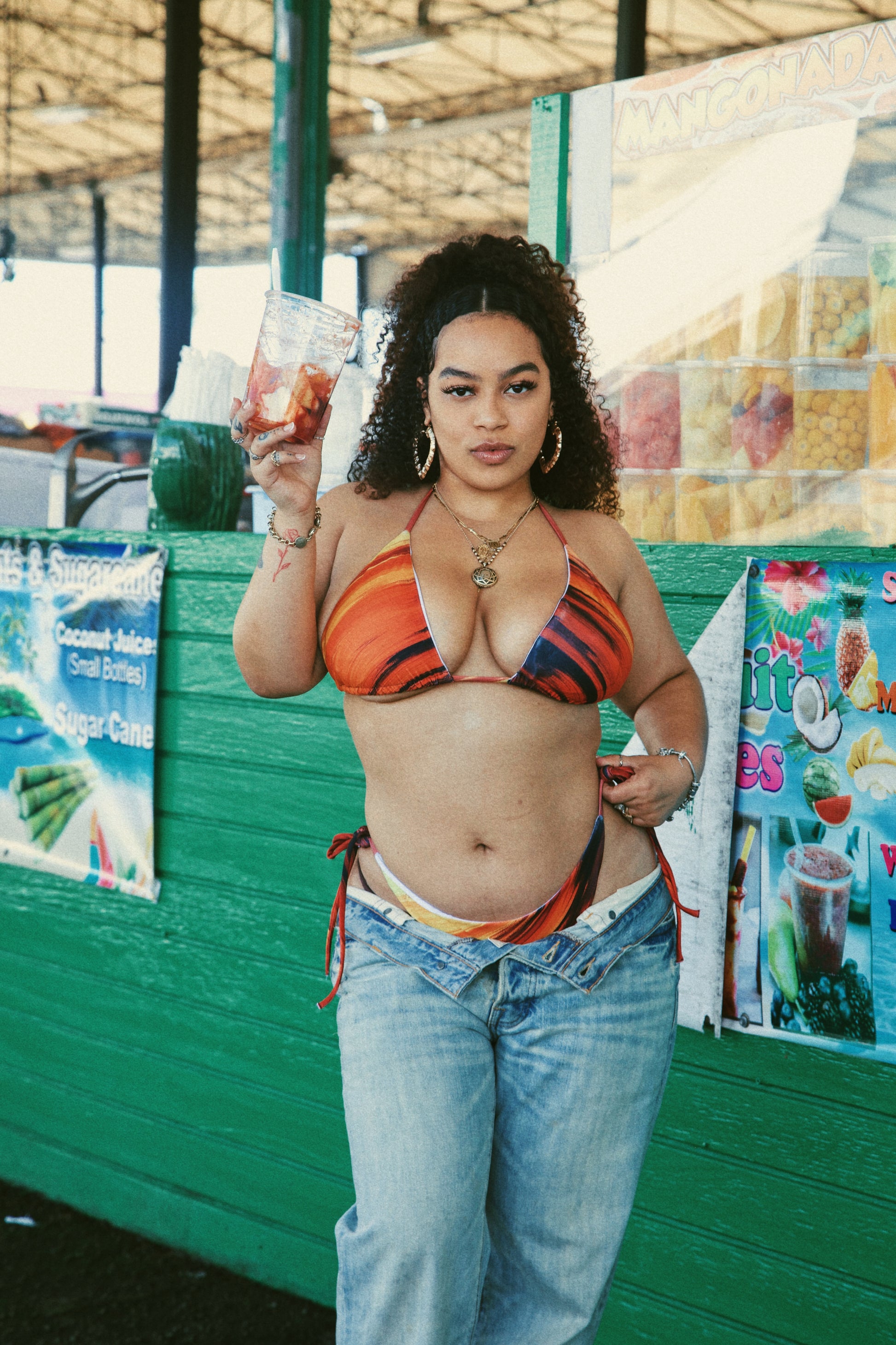Antigua & Barbuda Flag Gradient String Bikini - Islands Breed Culture