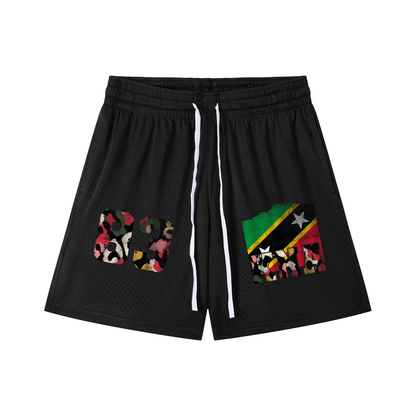 St. Kitts & Nevis Drawstring Mesh Shorts