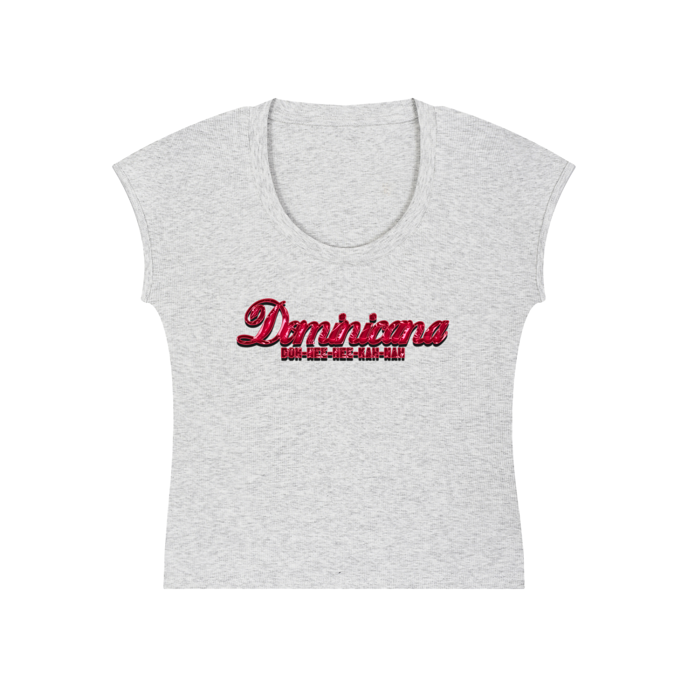 Islands Breed Culture Top,Dominicana Bodycon T-Shirt,Dominican Inspired Fashion,Caribbean Streetwear Clothing,Women’s Cropped Sleeveless Shi,Cotton Viscose Blend Tee,Slim Fit Bodycon Top,Women’s Cultural Fashion,Essential Streetwear Top