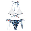 Anguilla flag themed string bikini